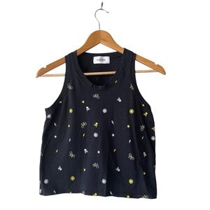 SoulCycle Crewneck Skull Star Lightning Bolt Workout Tank XS